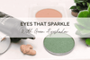 Hoe je een verbluffende ooglook maakt met glitter en groene oogschaduw - Mineralissima