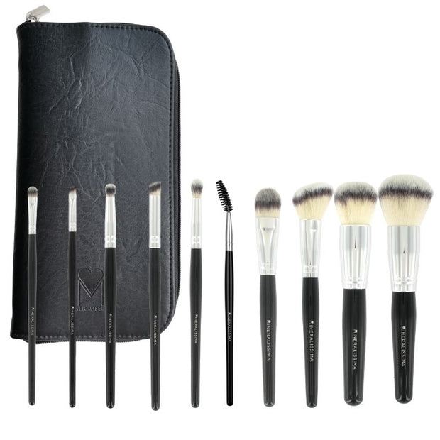 Professional 10-piece makeup brush set