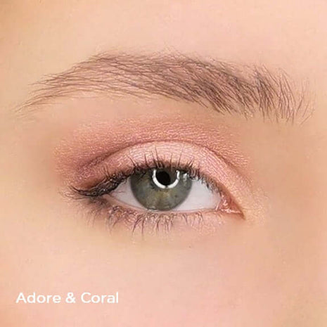 Eye makeup with Adore und Coral
